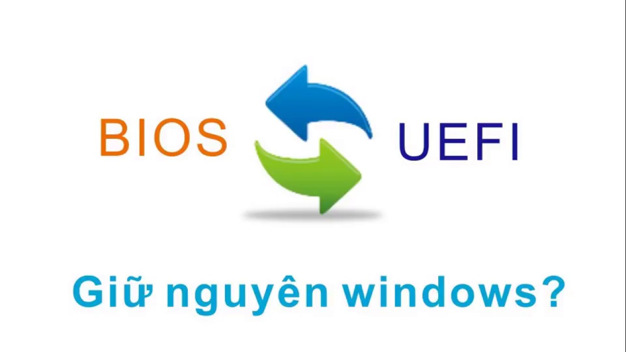 Chuyển MBR - BIOS sang GPT - UEFI giữ nguyên Win đang dùng, không cần cài lại Win