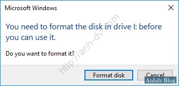 USB đòi Format