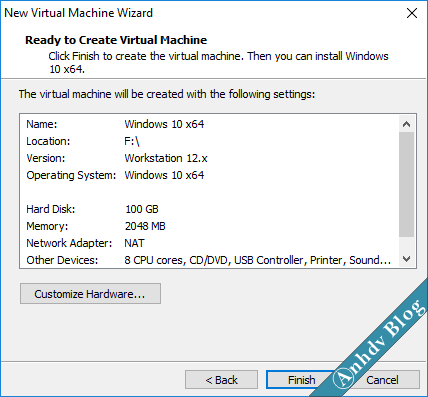 Tạo máy ảo VMware UEFI Legacy 15