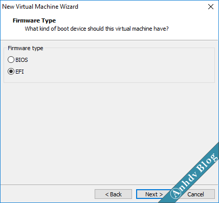Tạo máy ảo VMware UEFI Legacy 6