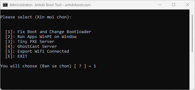 Anhdv boot tool