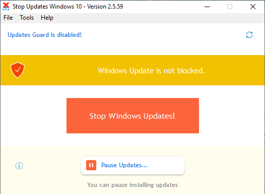 Cách tắt Windows update triệt để và vĩnh viễn với StopUpdates10 1