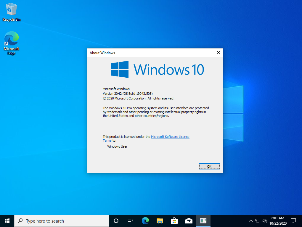 Download Windows 10 2009 20H2 từ Microsoft