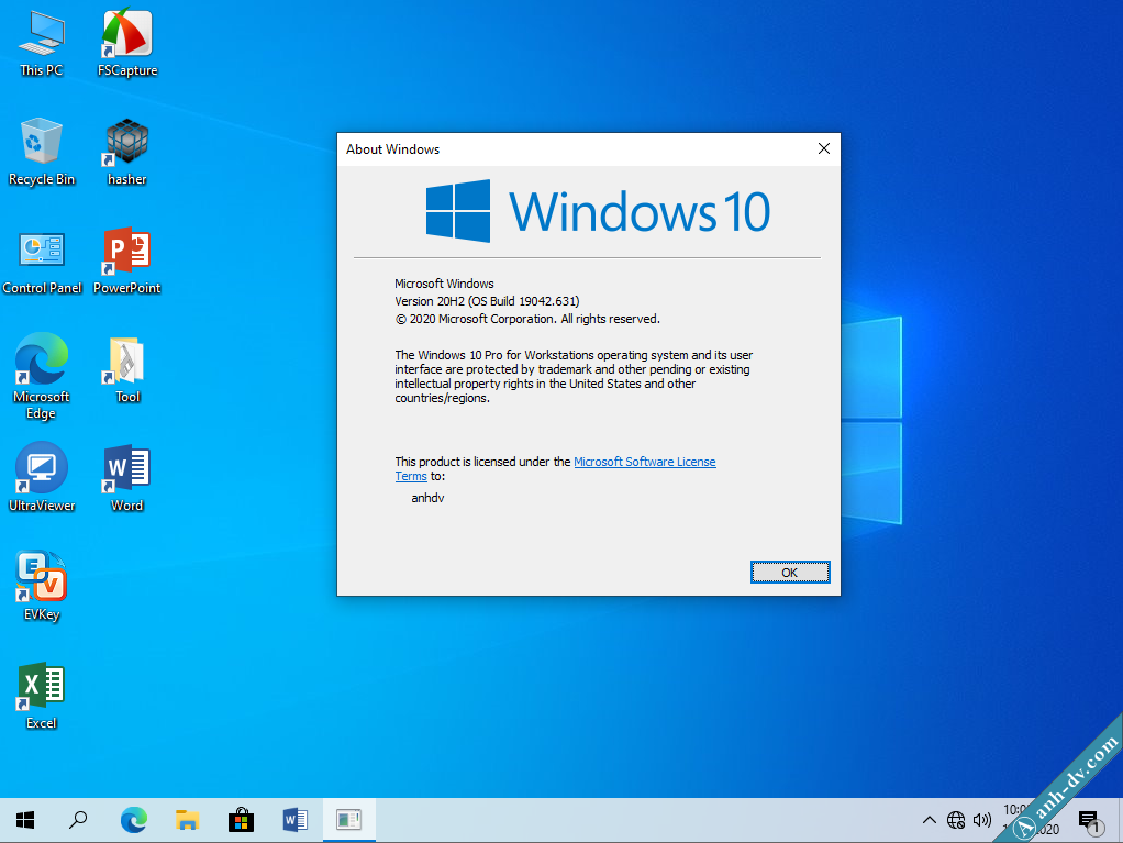 Windows 10 Pro For Worksation 20H2 AIO 2 in 1