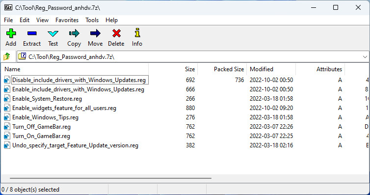 Windows 11 Pro 22H2 AIO 5 in 1 Registry Tool