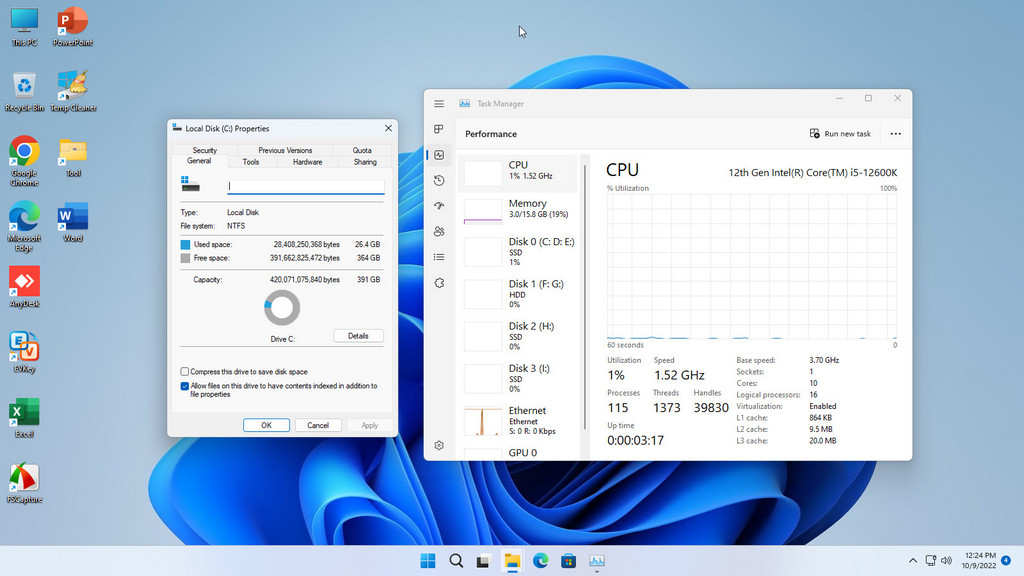 Win 11 Pro 22h2 AIO Task manager
